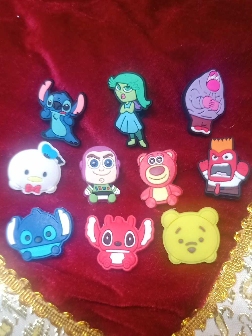 10 Disney Character Kids Toy Crock Shoe Charms - Assorted Colors